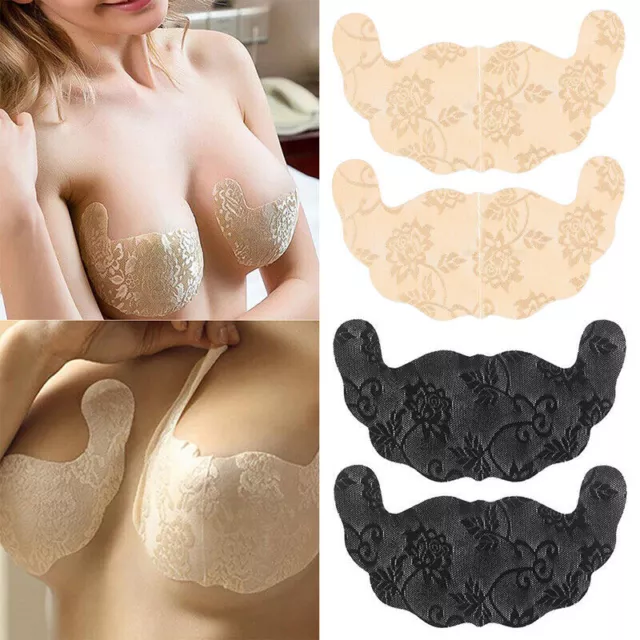 Reggiseni in pizzo Sollevamento del seno Nastro invisibile Copricapezzoli...