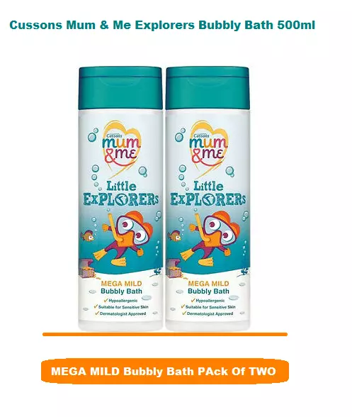 Cussons Mum & Me Explorers Bubbly Bath 500ml Pack of two