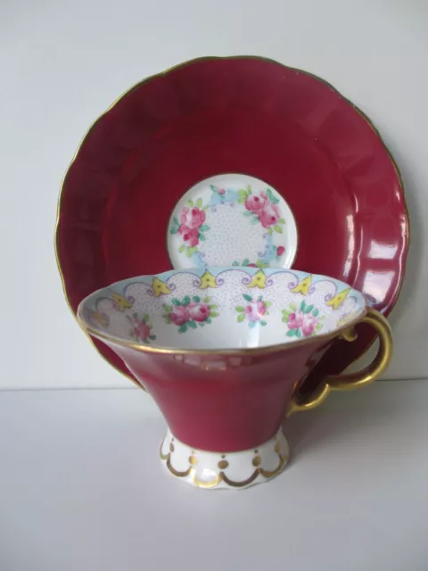 Aldderley ,Lawley , China Cup & Saucer , Fantastic Conical Shape & design ,M386