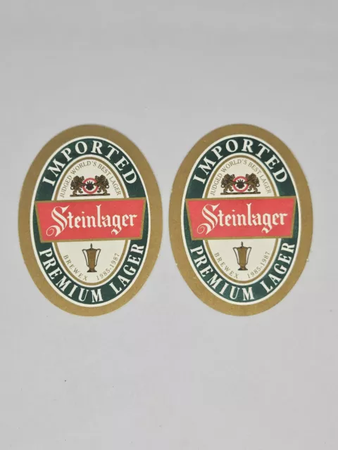 Steinlager Lager Bar Pub Beer Drink Coaster Vintage Breweriana