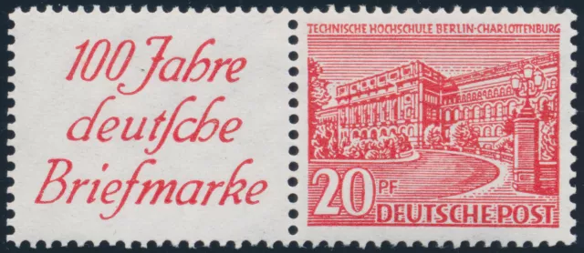 BERLIN 1949, Zusammendruck W 13, tadellos postfrisch, Mi. 90,-