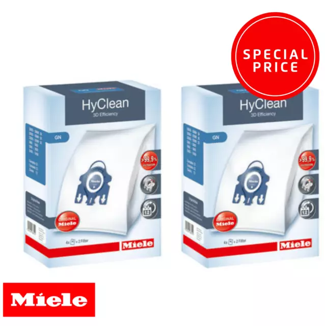 GENUINE MIELE VACUUM Bags FJM Hyclean 3D Efficiency 1 Box Or Up To 4 Boxes  $25.00 - PicClick AU