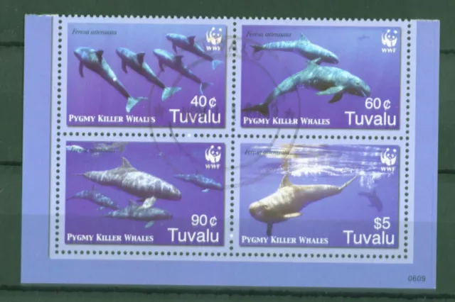 Tuvalu 2006 - Wale Zwerggrindwal WWF Whales Baleines - Nr. 1307-10 ⨀ gestempelt