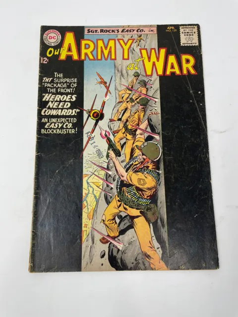 Our Army at War No.129 April 1963 Heroes Need Cowards  VG 4.0!!