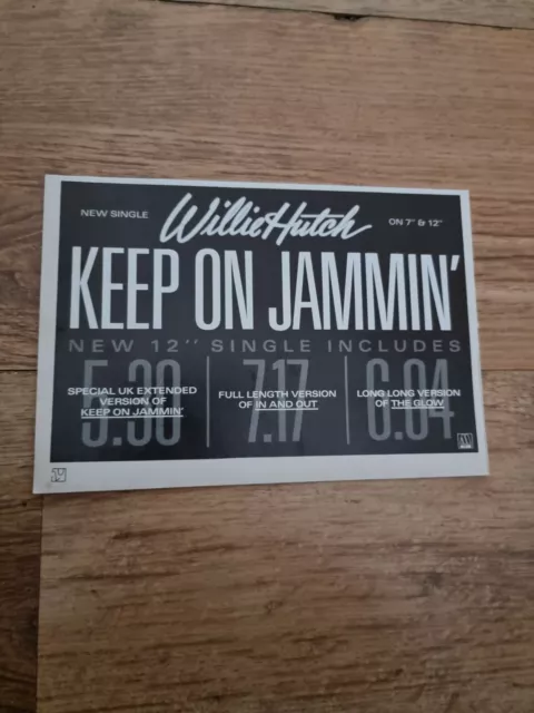 Tnewm50 Advert 5X8 Willie Hutch: 'Keep On Jammin' Single