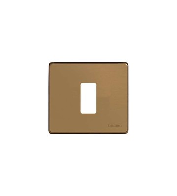 Bticino BTICINO MAGIC 503/1/R PLACCA 1 POSTO PER SCATOLA TONDA RETTANGOLARE RESINA GRAD. 