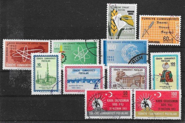 f947 TÜRKEI/ verschiedene Motive MiNr 1861/65+1867/72 o