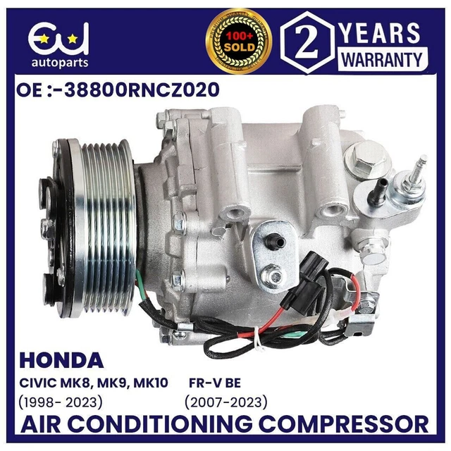 A/C AIR CON Compressor Pump For Honda Civic Mk8 Mk9 Mk10 1.8 Type S FrV 1.8 £144.99 PicClick UK