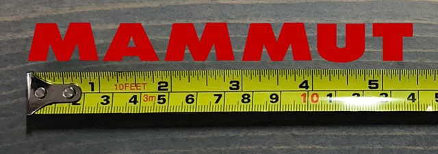 Mammut Sticker Decal 5.5" Hiking Climbing Backpack Jacket Red Backcountry