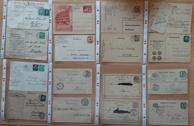 P077: Kladde mit 87 Uralt-Postkarten Altdeutschland-Deutsches Reich-Österreich