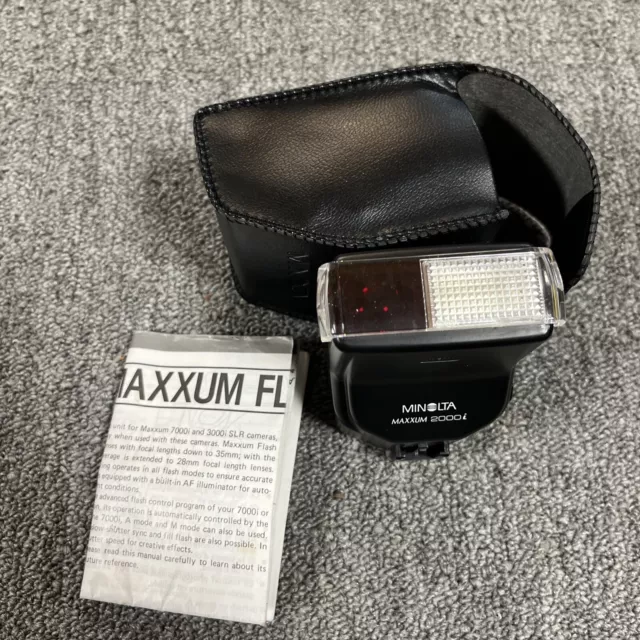 Konica Minolta Maxxum 2000i Shoe Mount Flash for Minolta 35MM Film Camera