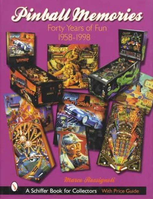 Vintage Pinball Machines 1958-1998 Collector Guide incl Bally Williams Sega More