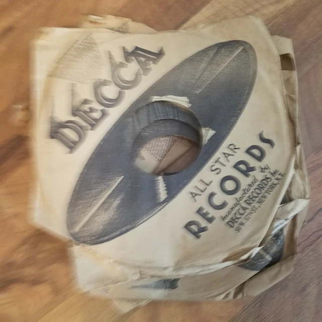 Record Sleeves Decca All Star Lot of 8-10" 78 RPM Tub10