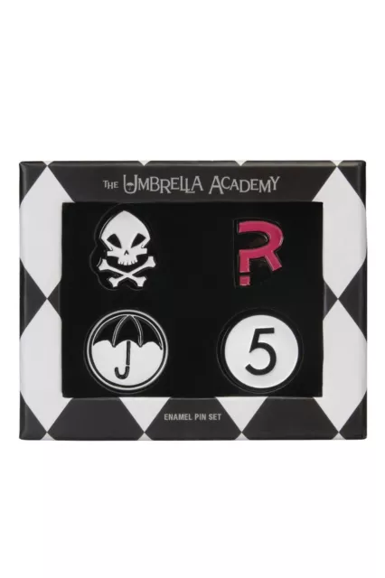 Umbrella Academy Enamel Pin Set Gerard Way My Chemical Romance New Mint