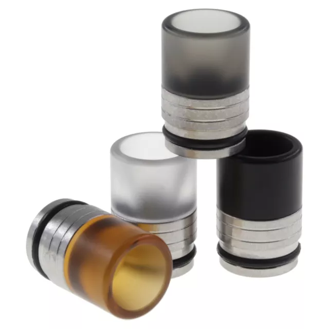 Mundstück Drip Tip 810er Schwarz Orange Weiss Transparent Metall POM 810 D346