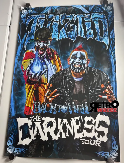 Twiztid - Welcome To Hell Darkness Tour 24x36” Poster insane clown posse boondox