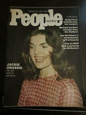 People Magazine October 1974 Jackie Kennedy Onassis No Label (P)