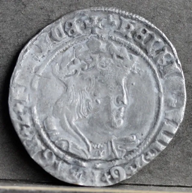 Henry VIII Hammered Silver Groat, 2nd Coinage, Bust D. mm Lys; 1526 - 44