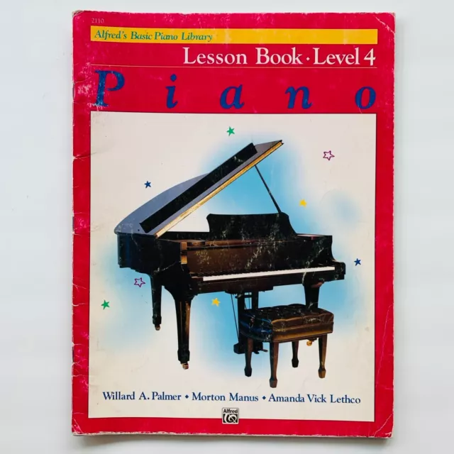 Alfred's Basic PIANO Lesson Book Level 4 - Paperback