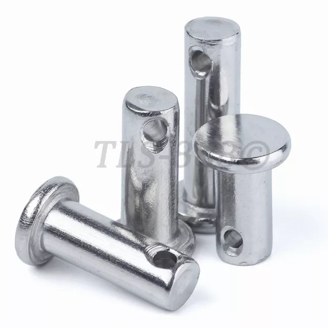 A2 304 en acier inoxydable - broches Clevis pour conserver les clips R et les broches fendues M3,4,5,6,8,10