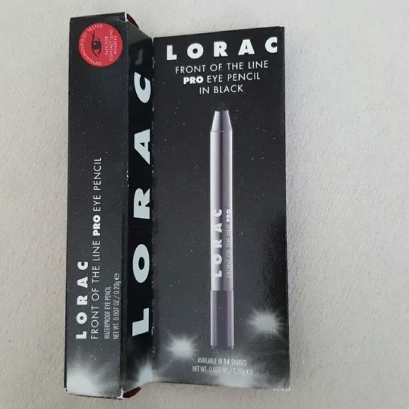 LORAC Front Of The Line Pro Eye Pencil Black Travel Size New