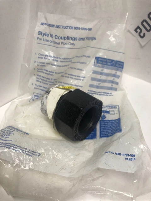 1" END TERMINAL Dresser CAP- 1" Iron Pipe Compression Cap Gas/Steam Approved