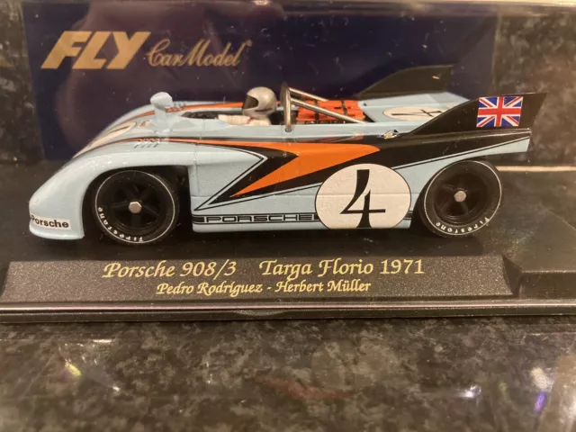 Fly C62 Porsche 908/3 - Targa Florio 1971 [Gulf #4] 1/32 Slot Car BNIB