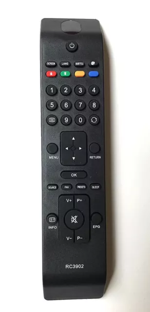 Neuf de Rechange Télécommande RC3902 pour TV GRANDIN LV32W10-2