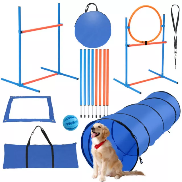 Hunde Agility Hundesport Set Übung Traning Hundetraining Slalom Training 5-tlg