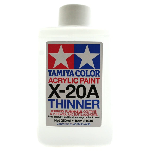 TAMIYA X ACRYLIC Paint Thinner X20A 250ml Modellers Accessory Airbrush
