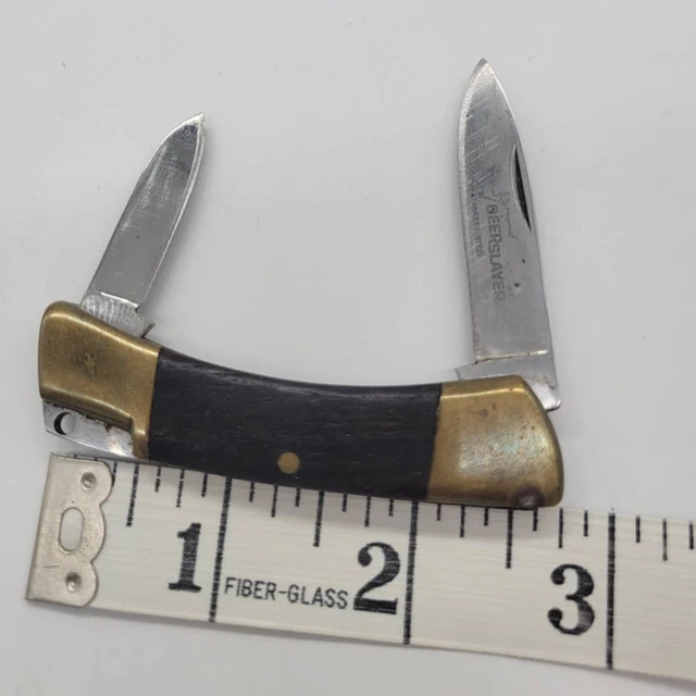 Vintage Precise Deerslayer folding two blade pocket knife
