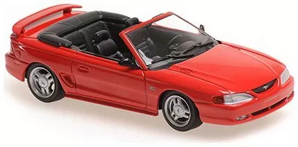 Minichamps Ford Mustang Cabriolet 1994 Red - 1:43 Model