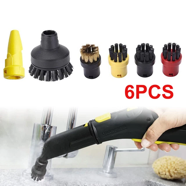 thumbnail image 2 of KGA SUPPLIES 4-Pack Round Nylon Brushes For Karcher SC4, SC5 Steam Cleaners 2 of 6