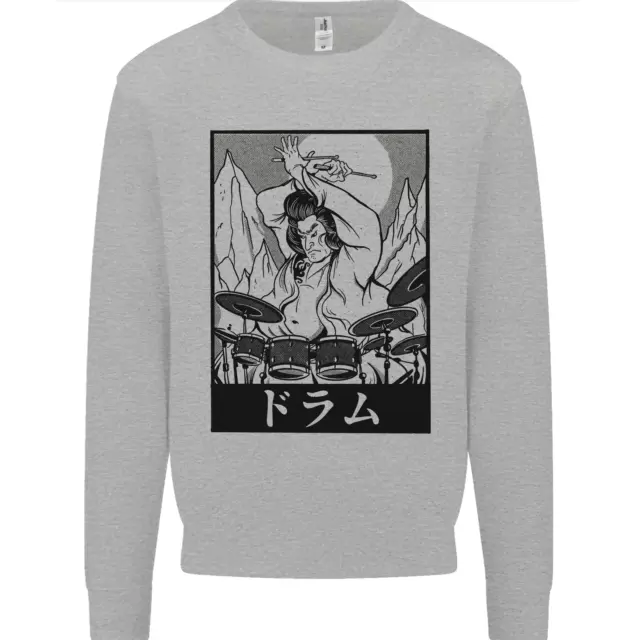 Sumo Wrestler Drummer Drumming Drum Mens Sweatshirt Jumper