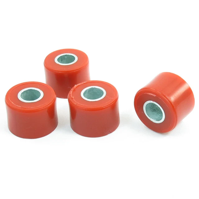 4 Pcs motociclo guscio  plastica Ammortizzatore boccole parte rosso