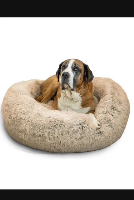 Best friends by sheri the original calming shag fur dount cuddler cat &dog Bed .
