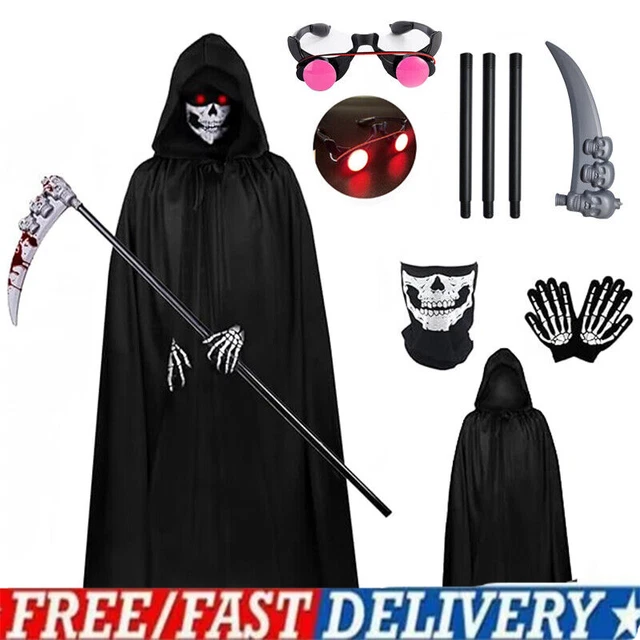 Gobesty Costume Cosplay di Halloween da Grim Reaper, Costume da