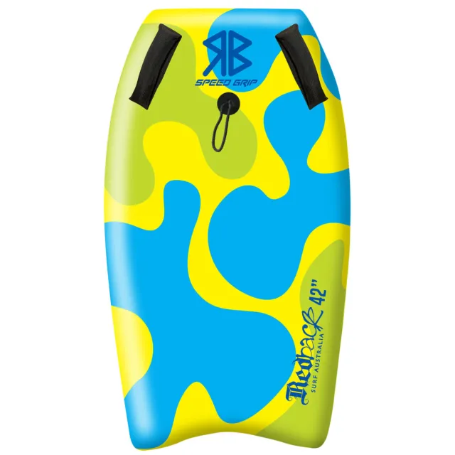 Redback Speed Grip Handle Yellow 42" Bodyboard Beach Surf Swim Boogie Board
