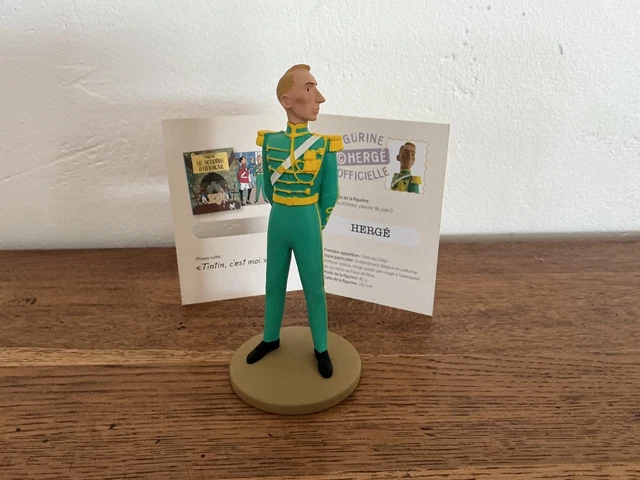 TIM & STRUPPI Tintin Hergé officier #111 Buch +Pass Figur MOULINSART ( K60