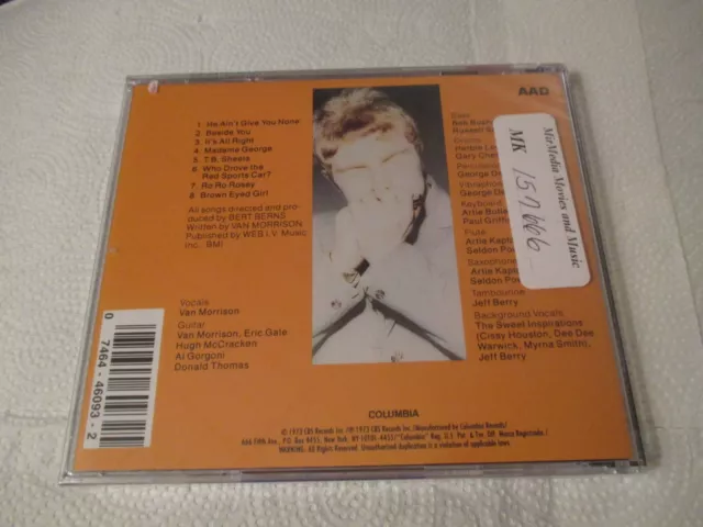 Van Morrison TB Sheets (Columbia/Sony Music 1990  CD) NEW 2