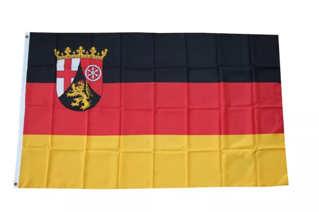 Flagge Rheinland Pfalz 90x150cm + 2 Ösen Hissfahne Deutschland Deko Fahne