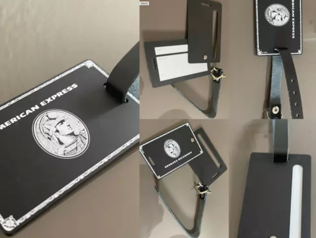 American Express Titanium Amex Centurion Black Card Luggage Travel Koffer Tags