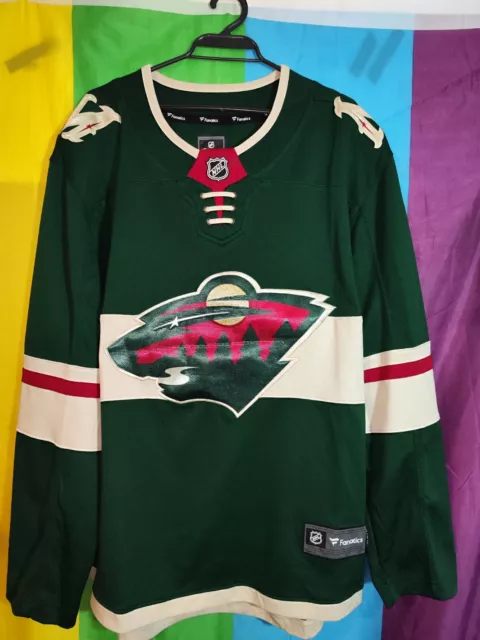 Fanatics Minnesota Wild NHL Shirt Jersey mens size M