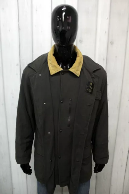 Giubbotto Fay Uomo Taglia L Verde Giubbino Invernale Giacca Jacket Double Collar