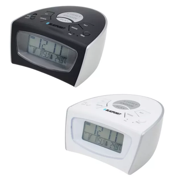 Reloj Despertador Digital Funcion Voz Alarma Snooze Blaupunkt BLP2200