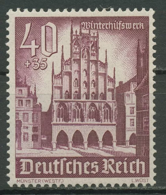 Deutsches Reich 1940 WHW Winterhilfswerk Bauwerke Rathaus Münster 759 postfrisch