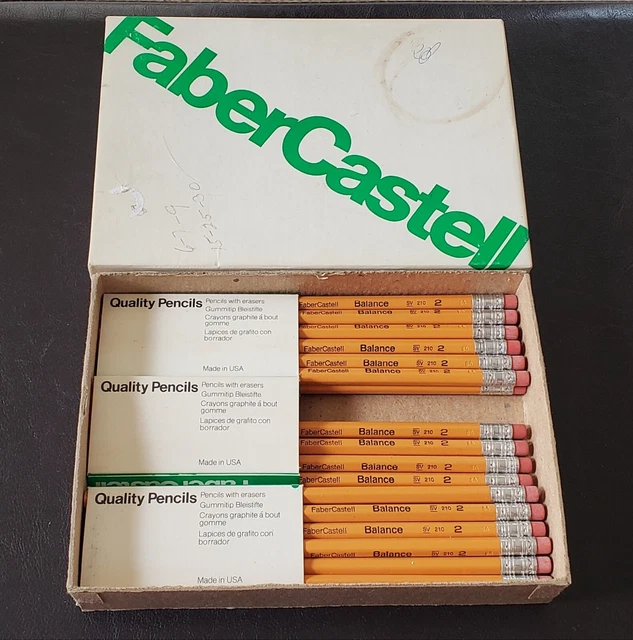 Faber Castell Balance SV 210 No 2 Pencils Lot of 29 Vintage in Original Box New