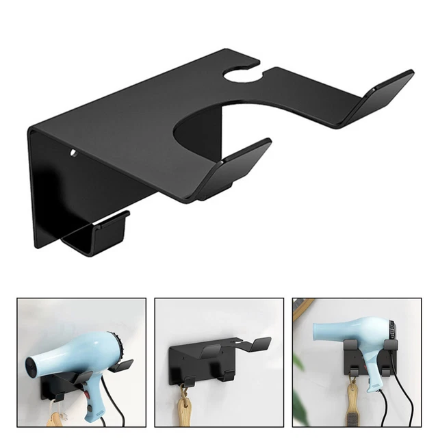 Souffler Sèche-cheveux Titulaire Support De Support De Cintre Acier Inoxydable