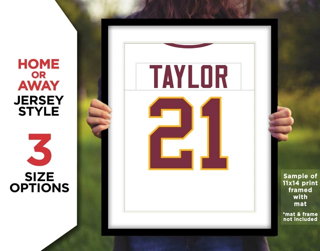 SEAN TAYLOR Jersey Photo Picture Art WASHINGTON REDSKINS - 8x10 11x14 or 16x20