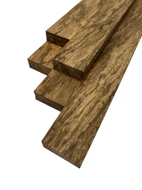 Zebrawood Cutting Board Lumber Board Wood Blanks 3/4”x2”x18" (5 Pack)